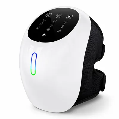 Produktbild von Bein-Kompressionsmassagegerät mit Vibration und Rotlicht, Wärme-Therapie-Manschette für Knie und Beine, elektrische Massage- und Wärmekompresse