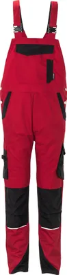 Produktbild von Planam Latzhose Norit Herren Gr. 46 rot/schwarz