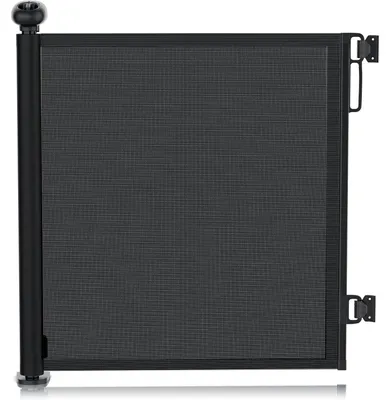 Image de Barrière de sécurité extra-large - Barrière de sécurité pour bébé à fixer sans percer - 180 x 78 cm - Installation sans perçage - Protection anti-pincement - Adaptée aux portes, aux escaliers et aux animaux domestiques