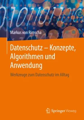 Zdjęcie produktu dla Datenschutz - Konzepte, Algorithmen und Anwendung