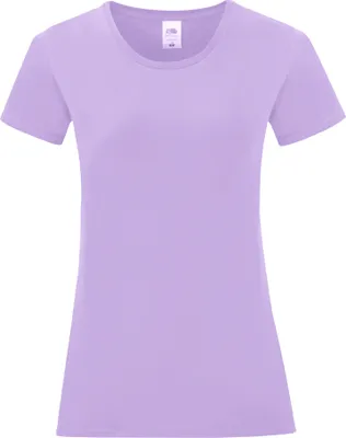 Obrázok produktu pre Dámske tričko Fruit Of The Loom Iconic s krátkym rukávom PC3400 (XS) (Soft Lavender)