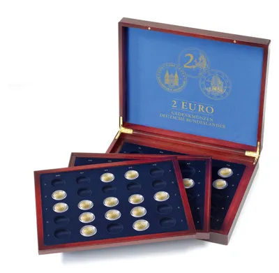 Münzkassette Volterra Trio Deluxe für 2-Euro-Gedenkmünzen
