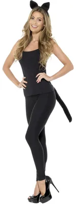 Produktbild von Smiffys - Kostüm-Zubehör für Herren/Damen Uni Set SM3702 (Einheitsgröße) (Schwarz)