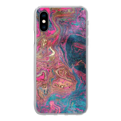 Produktbild von MuchoWow® Handyhülle Schutzhülle Hülle für iPhone X Marmor - Farbe - Gussformen Silikon Softcase Handy Hülle - Handyhülle