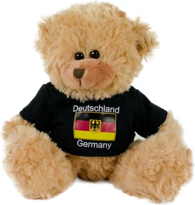 Produktbild von Teddybär Germany 22 cm schwarzes Shirt