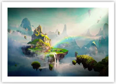 Produktbild von Poster - Poster ohne Rahmen - Abstraktion Natur - 70x50 cm - Wand Bild - Wanddeko - Wandbilder - Kunstposter - Wandposter - Bilder - Kunstdruck - Wanddekoration - Wandbild - P2XAA70x50-3469
