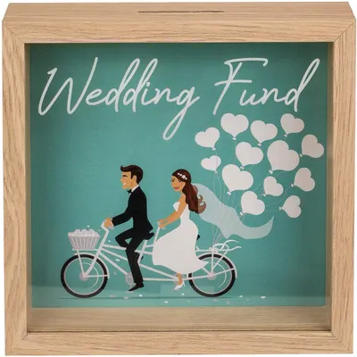 Produktbild von OOTB Holz-Spardose Hochzeitskasse im Rahmen