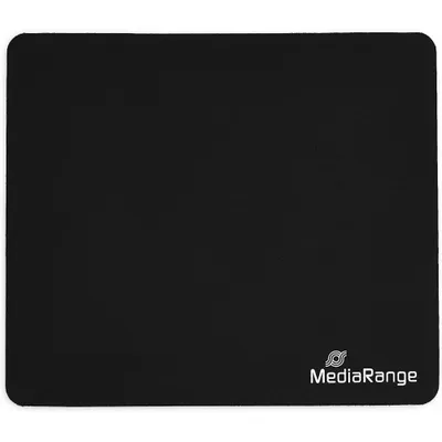 Produktbild von MediaRange Mauspad Schwarz Stoff 210 x 180 x 3 mm rutschfeste Unterseite optimierte Gleitfähigkeit Schreibtisch-Schutz für alle Maustypen für Büro & Zuhause
