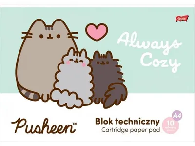 Image de Bloc technique A4 10 feuilles Pusheen Majewski