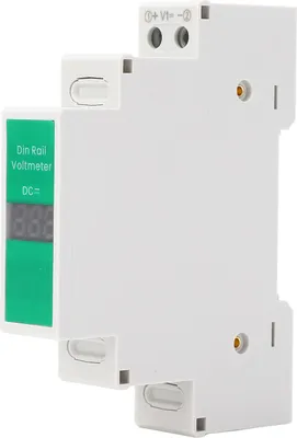 Zdjęcie produktu dla Woltomierz wskaźnikowy LED na szynę DIN BAFOVY, duży wyświetlacz LCD, zaawansowana technologia obwodów, funkcja wyjścia przełączającego, dla DC 11V-310V, pełna izolacja,