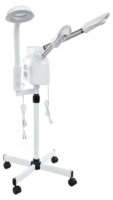Productafbeelding van 3-in-1 gezichtsstoomapparaat - 650 W - Warm- en koudstoom - LED-vergrootlamp - 1000 ml tank - Touchscreen - Ivoorkleur