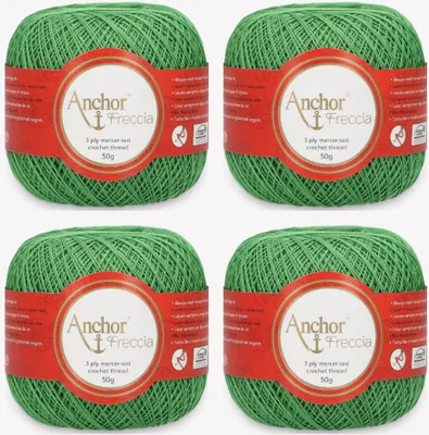 Obrázok produktu pre 4x Anchor Freccia 16 – jemná bavlnená priadza na filigránové háčkovanie (farba 00242)