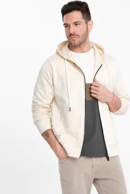 Produktbild von Ombre Clothing Sweatshirt mit Reißverschluss für Männer Uniuni natur XL