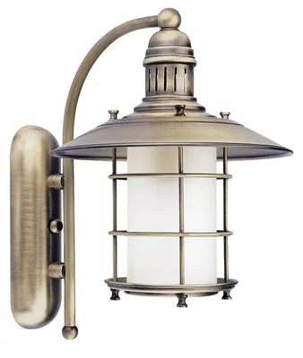 Produktbild von Wandleuchte Orientalisch in Messing Satiniertes Glas Wandlampe Wohnzimmer Flur