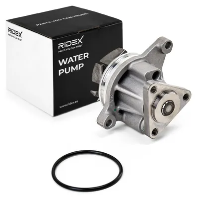 Produktbild von RIDEX 1260W0061 Kühlmittelpumpe Wasserpumpe ohne Riemenscheibe für FORD FOCUS III Turnier Fiesta Mk5 Schrägheck (JH1, JD1, JH3, JD3) Kuga Mk2 (DM2)