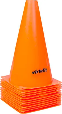 Zdjęcie produktu dla VirtuFit Pachołki treningowe 23 cm - 12 szt. Pomarańczowy