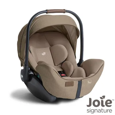 Produktbild von Joie i-Level Pro Babyschale – 3 Ruhepositionen, i-Size R129, drehbar kompatibel mit i-Base Encore, ab Geburt bis 87 cm, Sandstone