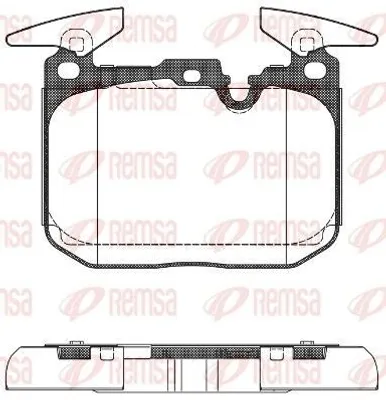 Produktbild von REMSA Bremsbeläge Satz Vorne Bremsklötze für BMW 1 Schrägheck (F20) 1491.00