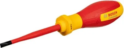Produktbild von Bosch Professional VDE Schraubendreher, Schlitz 5,5x100 mm, Bis 1000 V isoliert, TPE Griff