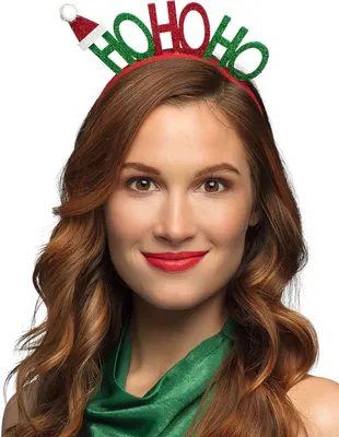 Obrázok produktu pre Vianočná čelenka Ho Ho Ho pre dospelých - jedna veľkosť