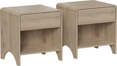 Zdjęcie produktu dla Stolik nocny Vicco Oaki Dąb Zestaw 2 sztuk, Model 57904