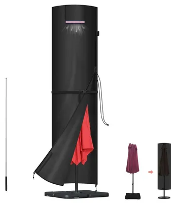 Produktbild von Ampelschirm Schutzhülle 230x65/65cm 420D Oxford Wasserdicht Winddicht mit Stab
