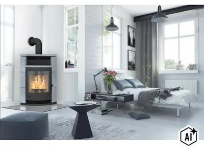 Produktbild von Kaminofen Fireplace Lyon Speckstein 8,8 kW mit Wärmefach
