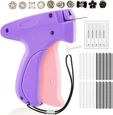 Productafbeelding van Stitch Gun for Clothes Stitchy Quick Clothing Fixer - Mini Stitch Machine Sewing Tagging Gun - Stitch Gun+3000 Micro Fasteners - 5mm