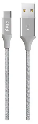 Zdjęcie produktu dla Ttec AlumiCable, 1,2 m, USB C, USB A, 0,48 Gbit/s, Srebrny