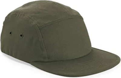 Produktbild von Beechfield B654 | Canvas 5-Panel Cap / Kappe / Mütze / Hut - Farbe: Olive Green - Größe: One Size