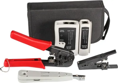Image de EFB Werkzeugset Netzwerktechnik 4-teilig, mit Tasche