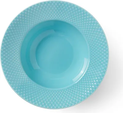 Immagine prodotto di Lyngby Porcelæn - Piatto fondo Rhombe Colour Ø 24,5 cm, turchese