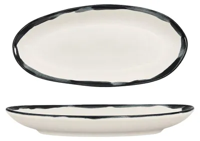 Productafbeelding van Bonna Serveerschaal - Lavis Black - Porselein - 20x12 cm (240cc)