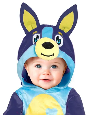 Produktbild von Schattige Blauwe Hond Bluey Baby Kostuum Onesie 80-86