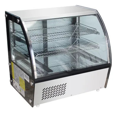 Image de Vitrine réfrigérée Combisteel 100 litres – modèle de table, refroidissement par ventilation forcée, verre bombé
