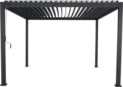 Produktbild von MIRADOR Pergola 111 Deluxe 3,6x4 m Aluminium Anthrazit verstellbares Lamellendach