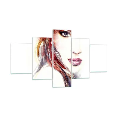 Produktbild von Bilder auf glas - Dame perfekt Kleid Eleganz - 125x70cm - Glasbilder - Wandbilder - Kunstdruck - zum Aufhängen bereit - Wanddekoration aus Glas - Glas Bilder - Wandbild auf Glas - GEA125x70-3135