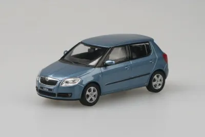 Obrázek produktu pro Škoda Fabia II (2006) - Šedá Satin Metalíza ABREX 1:43