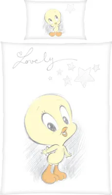 Produktbild von HERDING Looney Tunes Bettwäsche-Set ‘Lovely’ – 100×135 cm, Linon