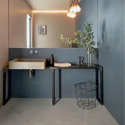 Obrázok produktu pre CASA39 Dlaždice v betónovom vzhľade, modré, 25 x 76 cm, Marazzi Chalk