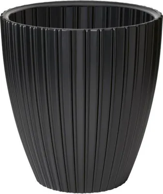 Immagine prodotto di Vaso da fiori, Garden ID Fancy, 40 x 42 cm, nero, plastica riciclata, resistente al gelo