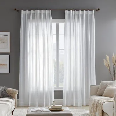 Immagine prodotto di Tende trasparenti con nastro arricciato per un arredamento elegante e luminoso