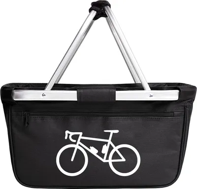 Produktbild von Huuraa Einkaufskorb Bike Fahrrad 20 Liter Black faltbarer Tragekorb Geschenkidee