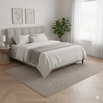 Image de Ayyildiz | Tapis Moderne Helix - 280 cm x 370 cm - Beige - Doux et Élégant - Design Géométrique