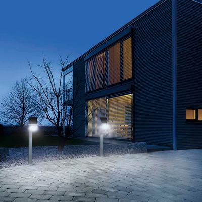 Steinel LED Solar-Leuchte XSolar GL-S Silbern