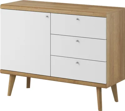 Obrázek produktu pro Nábytek24 Komoda Primo PKSZ107 šířka 107 cm 1 dvířka 3 zásuvky