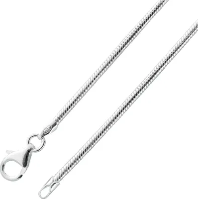 Produktbild von Schlangenkette 3,6mm Silberarmband Silber 925 massiv  55