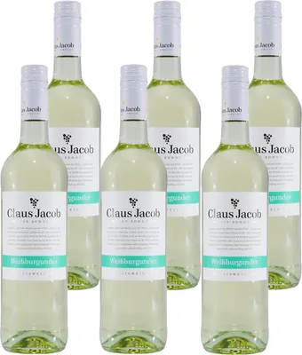 Produktbild von Claus Jacob Weißburgunder Qualitätswein (6 x 0,75L)