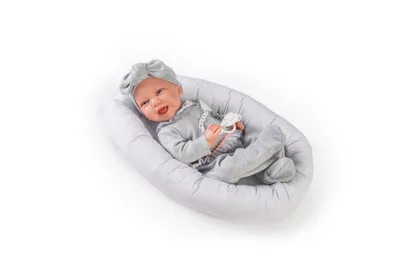 Zdjęcie produktu dla Antonio Juan 33228 CARLA - realistyczna lalka niemowlęca z miękkim materiałowym korpusem - 42 cm