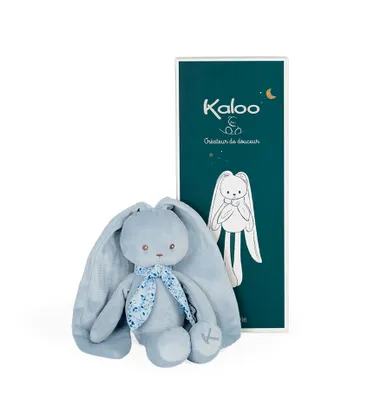 Image de Kaloo Lapin en peluche à longues oreilles bleu Lapinoo 35 cm